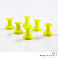 Spilli magnetici Jumbo, colori giallo. Set da 6x