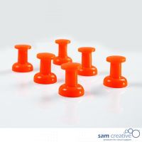 Spilli magnetici Jumbo, colori arancione.Set da 6x