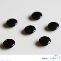 Set magneti per vetro 20 mm nero