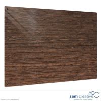 Lavagna in Vetro Solid Legno Scuro 60x120 cm