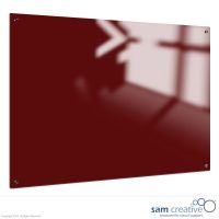 Lavagna in Vetro Solid Rosso Rubino 45x60 cm
