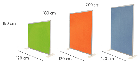 Dimensioni del pannello divisorio